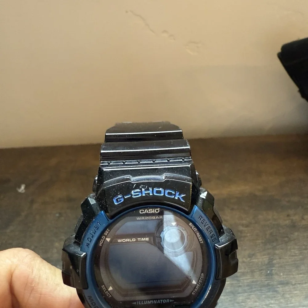 Casio G-Shock GR-8900A 3285 Tough Reverse Black‎ Blue Dial Watch